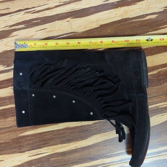 Mister Mint suede fringed moccasin boots - Picture 7 of 8